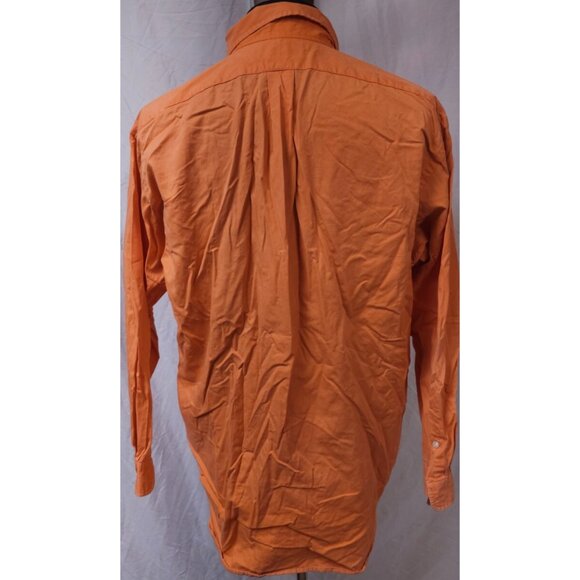 Ralph Lauren Blake Mens Large Sun Washed Orange Button Down Long Sleeve Shirt - Picture 7 of 10